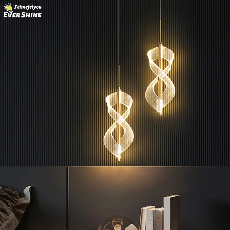 Nordic LED Pendant Lamps Indoor Lighting Hanging Lamp Living Bedroom Bedside Dining Tables Home Decoration Lustre Pendant Lights