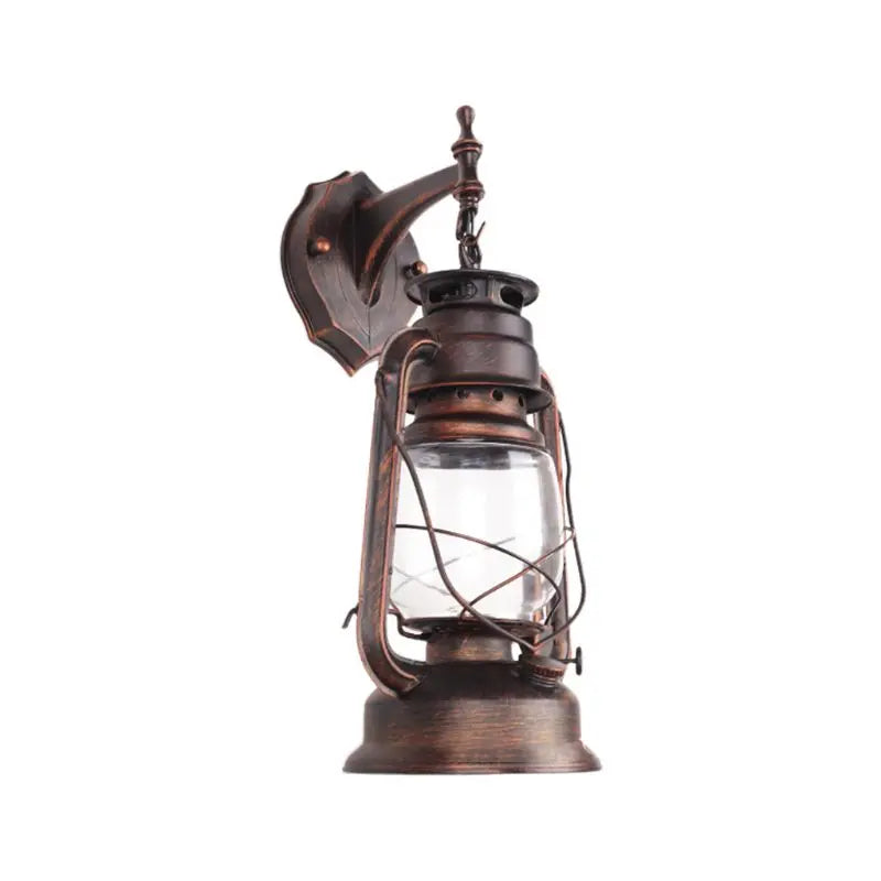 E27 Retro Vintage Antique Rustic Lantern Wall Sconce Light Fixture Bedside Retro Lamp Industrial Decor Dining Room Bedroom Ligh