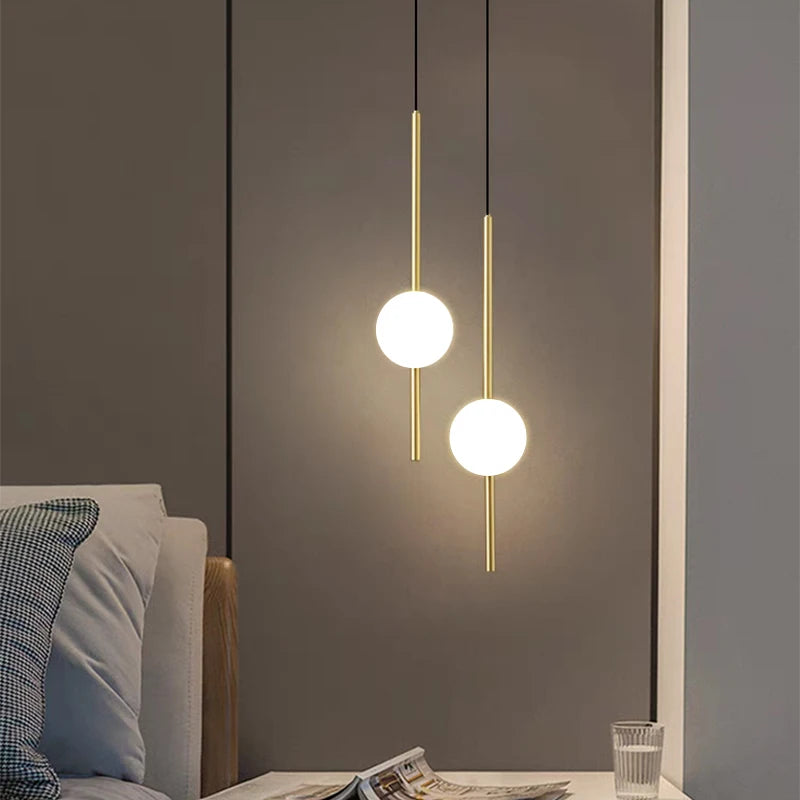 Nordic LED Pandant Lamp Luxury Furniture For Home Bedroom Decoration Living Room Bedroom Bedside Modern Hanging Pandant Lights