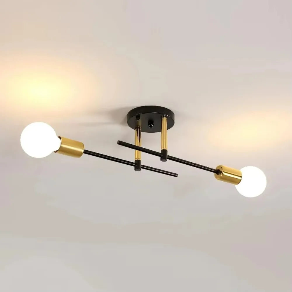 Hot Sales 2-light Simple Decoration Modern Chandeliers Ceiling Lamp Flush Mounted Indoor Room Lights Ceiling