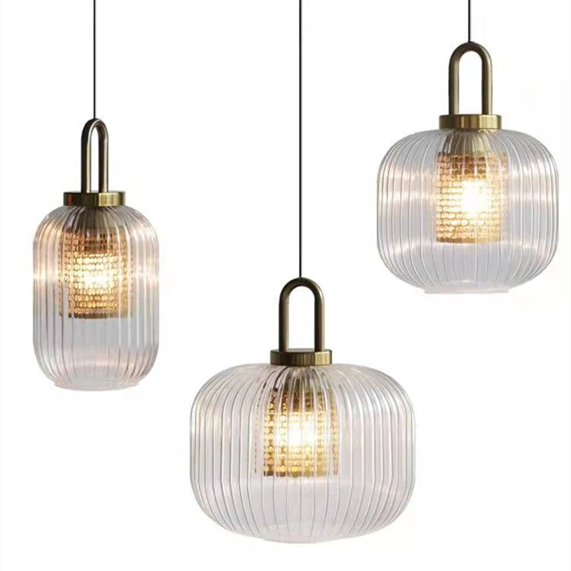 Modern Pendant Lights LED Hanging Glass Lighting Dining Room Living Room Bar Counter Bedroom Bedside Restaurant Home Decor Lamp