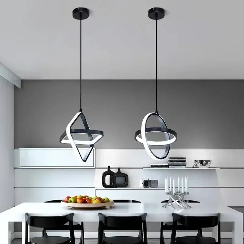 Modern LED Pendant Light for Living Dining Room Table Bedroom Bedside Ceiling Chandelier Indoor Home Decoration Lighting Fixture