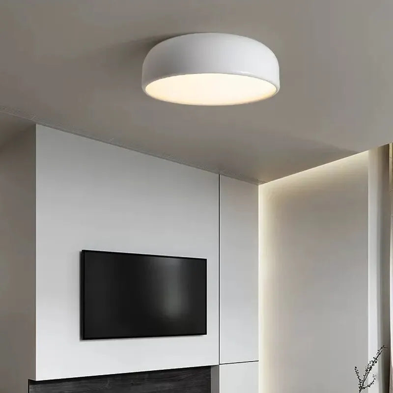 Modern LED Ceiling Light Round Minimalist Aluminium Lighting Fixtures Bedroom Living Room Dining Room Aesthetics Home Luminaires