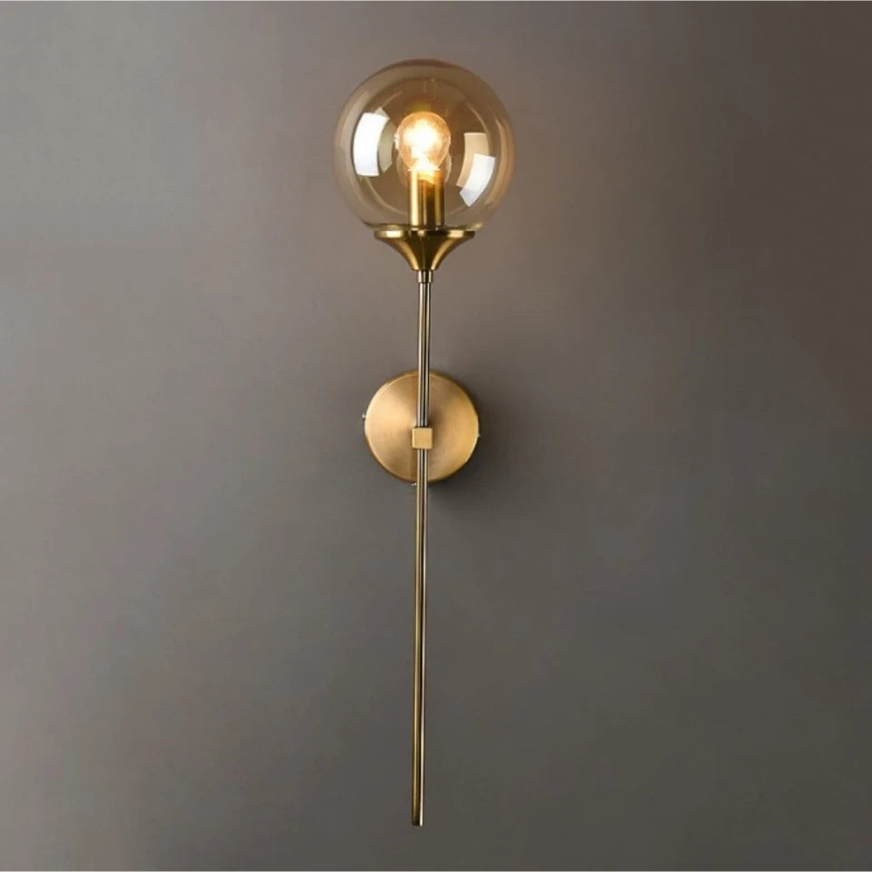 Indoor Nordic Simple Wall Light Decor Glass Lamps For Home Lighting Bedroom Bathroom kitchen With G9 Bulb Black Gold Style Lamp