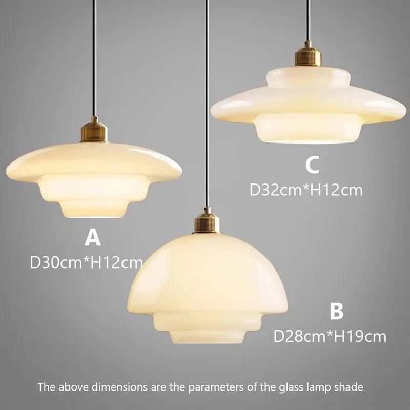 Nordic  Glass Pendant Lamp Art Decorative Dinning Room Lamp Kitchen Island Bedrrom Bedside LED E27 Modern Light Fixtures