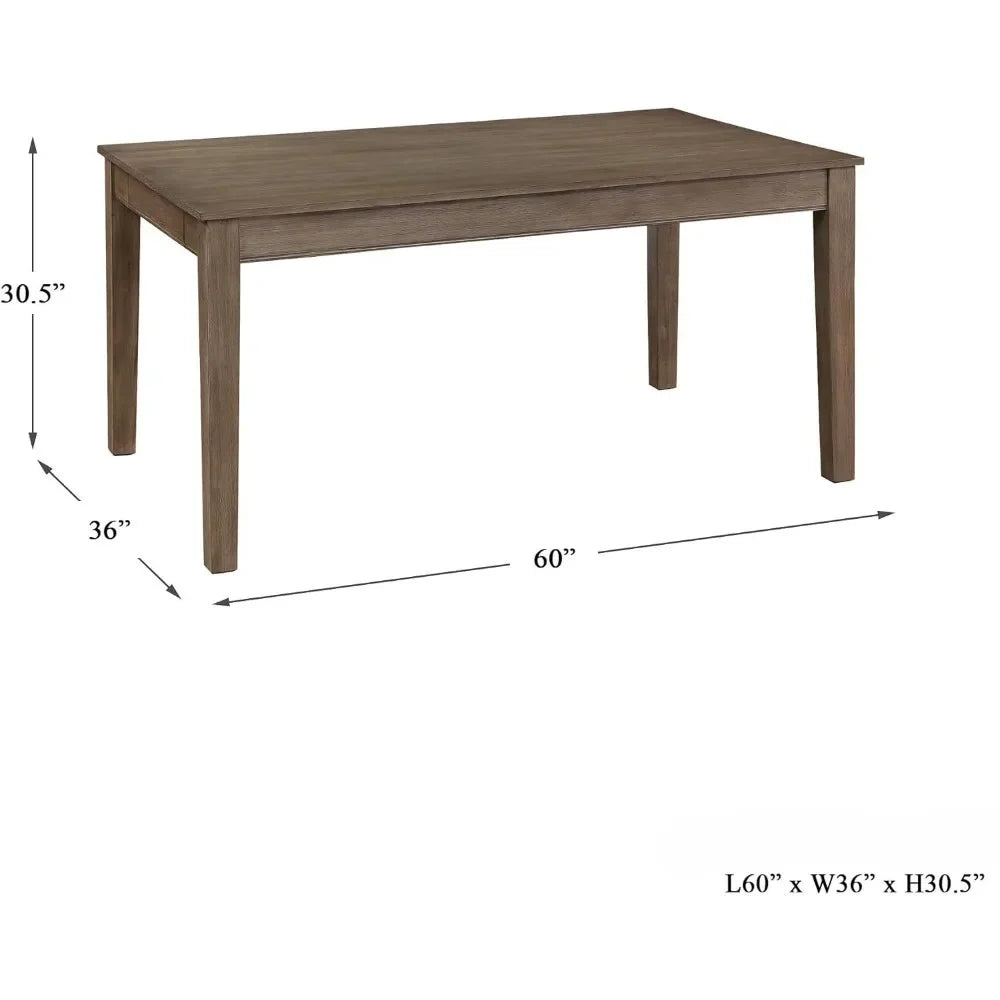 Bark Wood Dining Table | Brown Home Furniture Portable Foldable Table