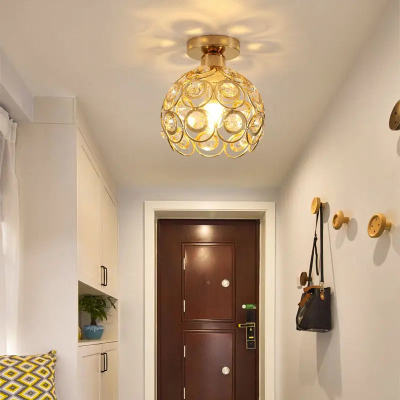 Modern Simple Aisle Light Corridor Ceiling Light Led Bedroom Balcony Ceiling Light Creative Entrance Crystal Ceiling