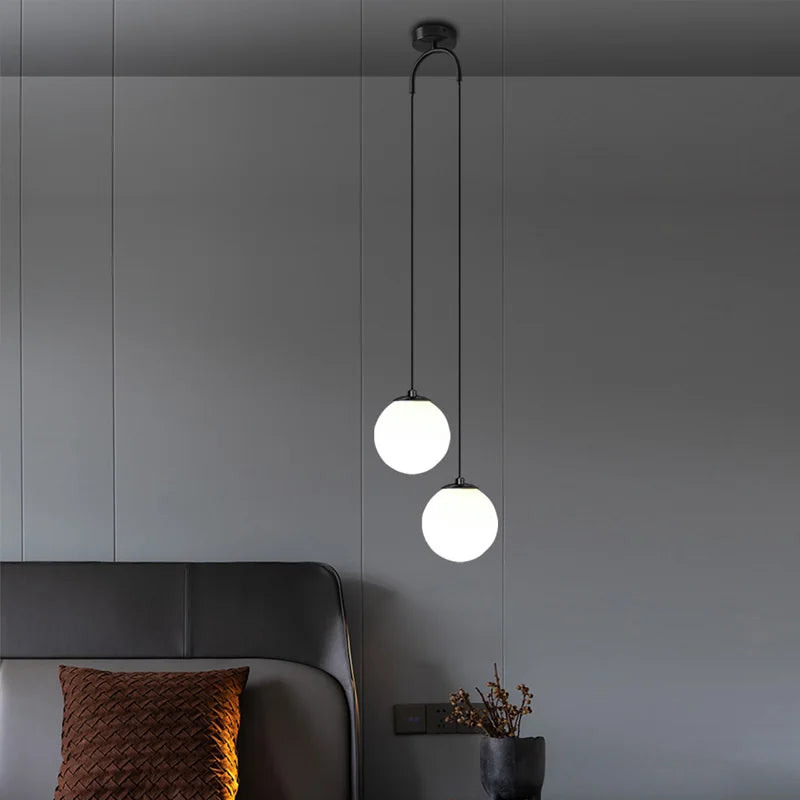 Nordic Simple LED Pendant Light for Dining Room Bedroom Living Room Stairs Ring Chandelier Indoor Decor LED Ceiling Pendant Lamp