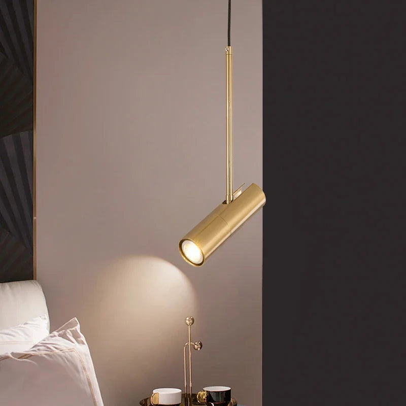 Modern Led Pendant Light Gold Hanging Lighting Bar Spotlight Nordic Kitchen Indoor Decorative Aisle Hallway Living Bedroom Lamp