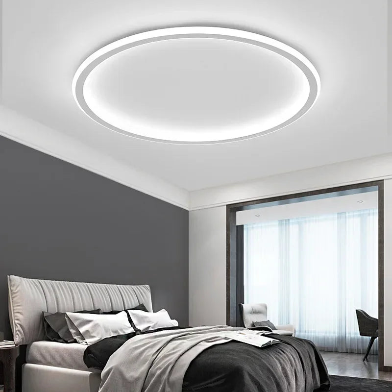 LED Ceiling Chandelier Modern Simple Round Ceiling Lights Living Dining Room Bedroom Corridor Home Indoor Nordic Lamps Lighting