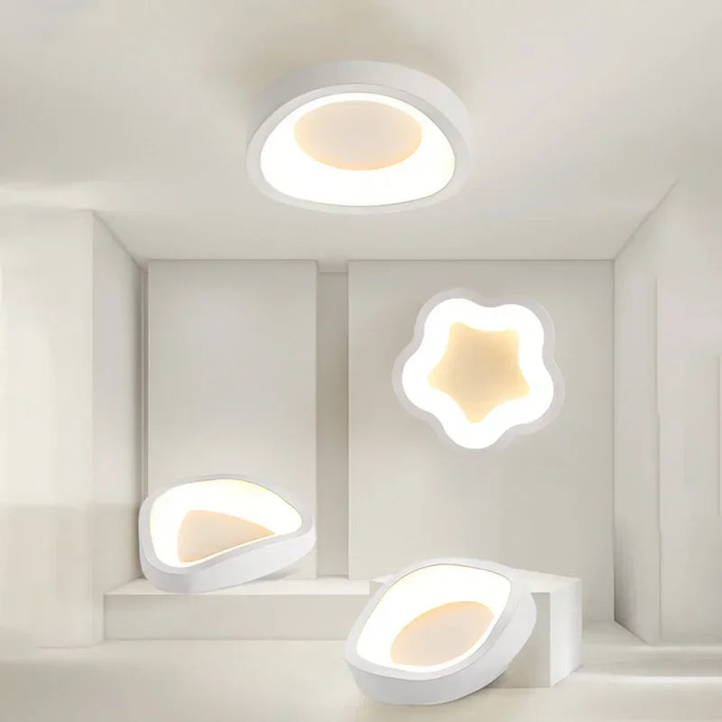 Nordic LED Ceiling Lamp For Living Dining Room Bedroom Aisle Cloakroom Balcony Ceiling Chandelier Indoor Decor Lighting Fixtures