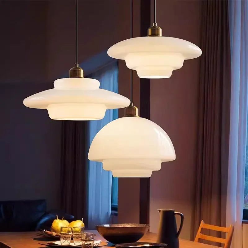 Nordic  Glass Pendant Lamp Art Decorative Dinning Room Lamp Kitchen Island Bedrrom Bedside LED E27 Modern Light Fixtures