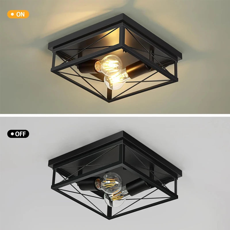 American Retro Industrial Ceiling Lamp Farmhouse Corridor Dining Room Lamp Kitchen Bedroom Balcony Ceiling Light