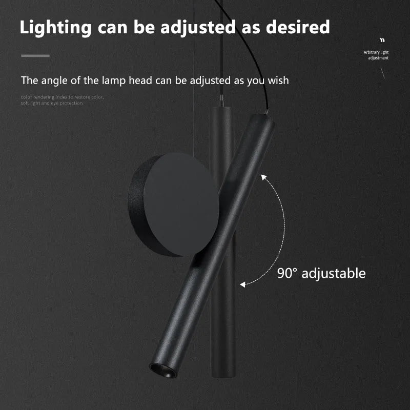 Modern LED Pendant Lamp Adjustable Cable For Bedside Living Room Aisle Study Chandelier Indoor Home Decor Light Fixture Luster