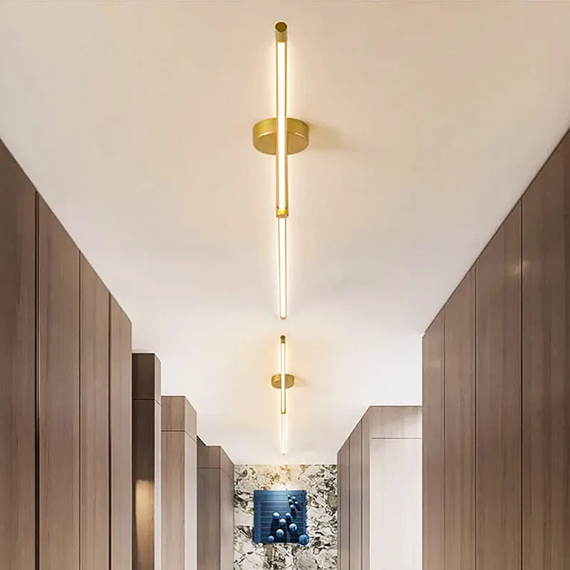 Modern Aisle Ceiling Chandelier LED Wall Sconce for Corridor Bedside Bathroom Mirror Line Lamp Home Decor Light Fixture Lustre