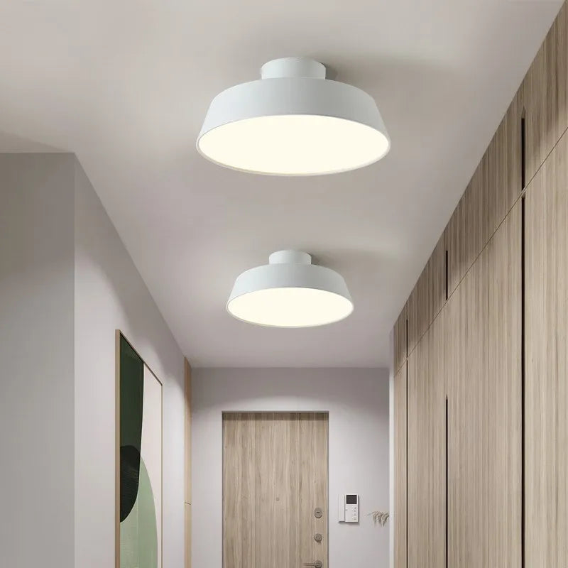 Modern LED Ceiling Light Nordic Macaron Rotatable Lamps For Hallway Entrance Bedroom Living Room Bar Illumination Fixture Lustre