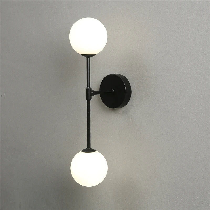 Post-modern Wall Lamps LED Golden Simple Glass Wall Light with G9 Bulb Nordic Creative Bedroom Living Room Aisle Bedside Lamp