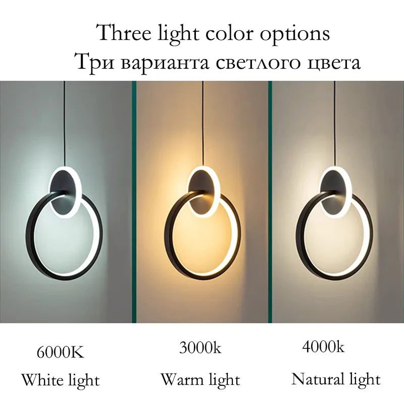 Modern Creative LED Pendant Lamps For Home Living Room Background Wall Hanging Chandelier Bedroom Bedside Lamp Dining Room Decor