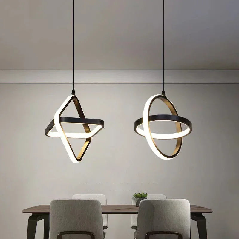 Modern LED Pendant Light for Living Dining Room Table Bedroom Bedside Ceiling Chandelier Indoor Home Decoration Lighting Fixture