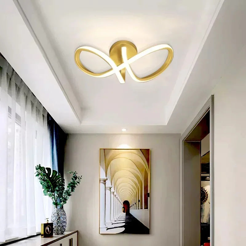 Modern LED Ceiling Light Corridor Lighting Fixture Minimalist Line Lamps Aisle Entryway Staircase Corner Indoor Decor Led Lustre