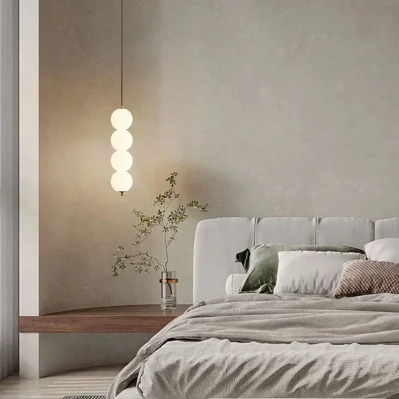 Bedroom Bedside Pendant Lights Ceiling Lamp for Living Dining Room Restaurant Indoor Lighting Decor Glass Ball Fixture Modern