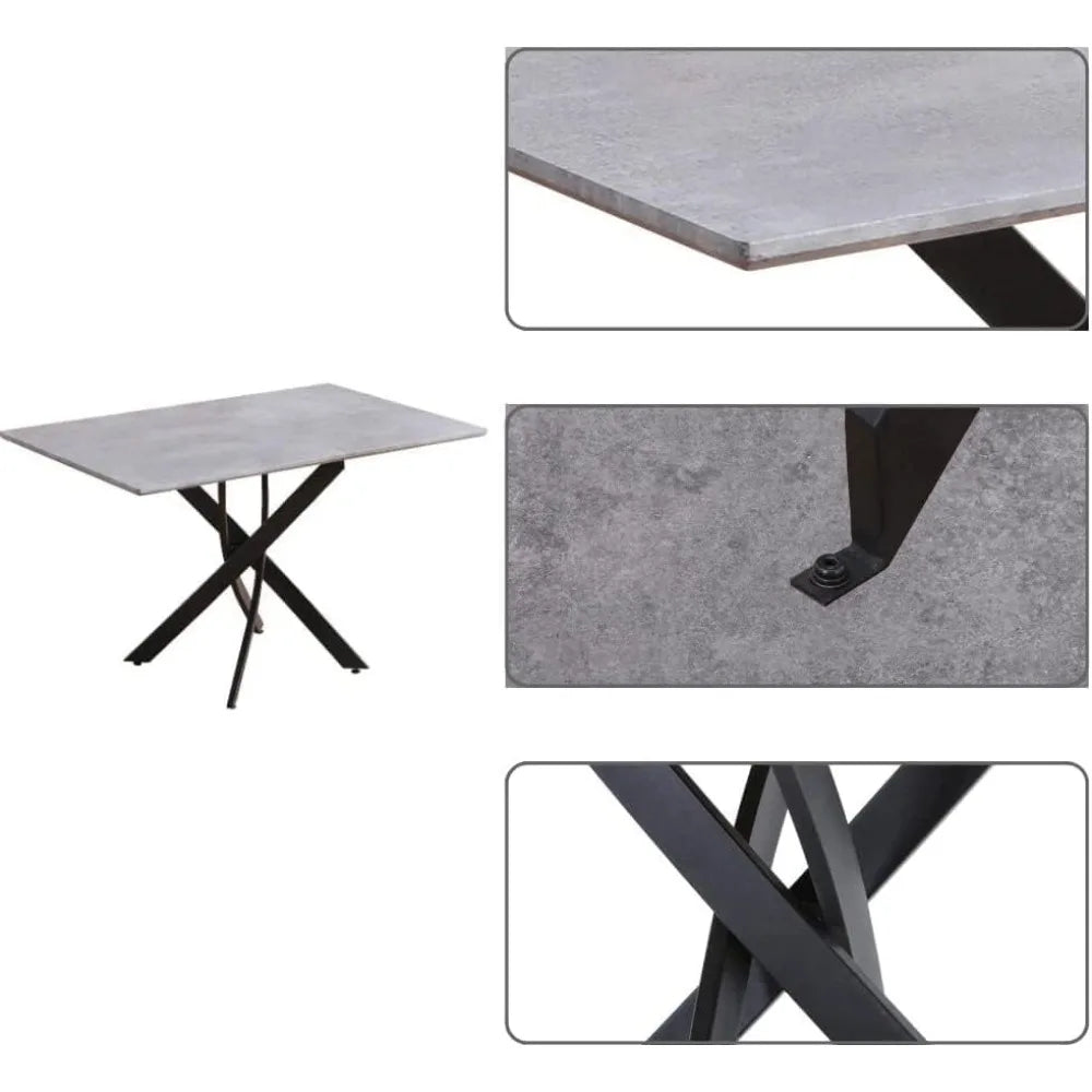 Dolcer Dining Table 47 inch |  Rectangular Kitchen Tables for Kitchen Dining Room Home Office, Dining Table