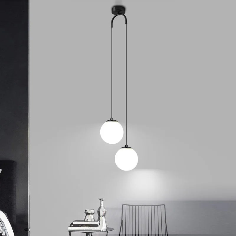 Nordic Simple LED Pendant Light for Dining Room Bedroom Living Room Stairs Ring Chandelier Indoor Decor LED Ceiling Pendant Lamp