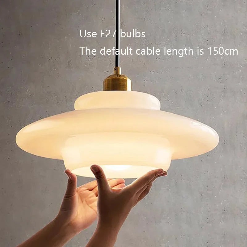 Nordic  Glass Pendant Lamp Art Decorative Dinning Room Lamp Kitchen Island Bedrrom Bedside LED E27 Modern Light Fixtures