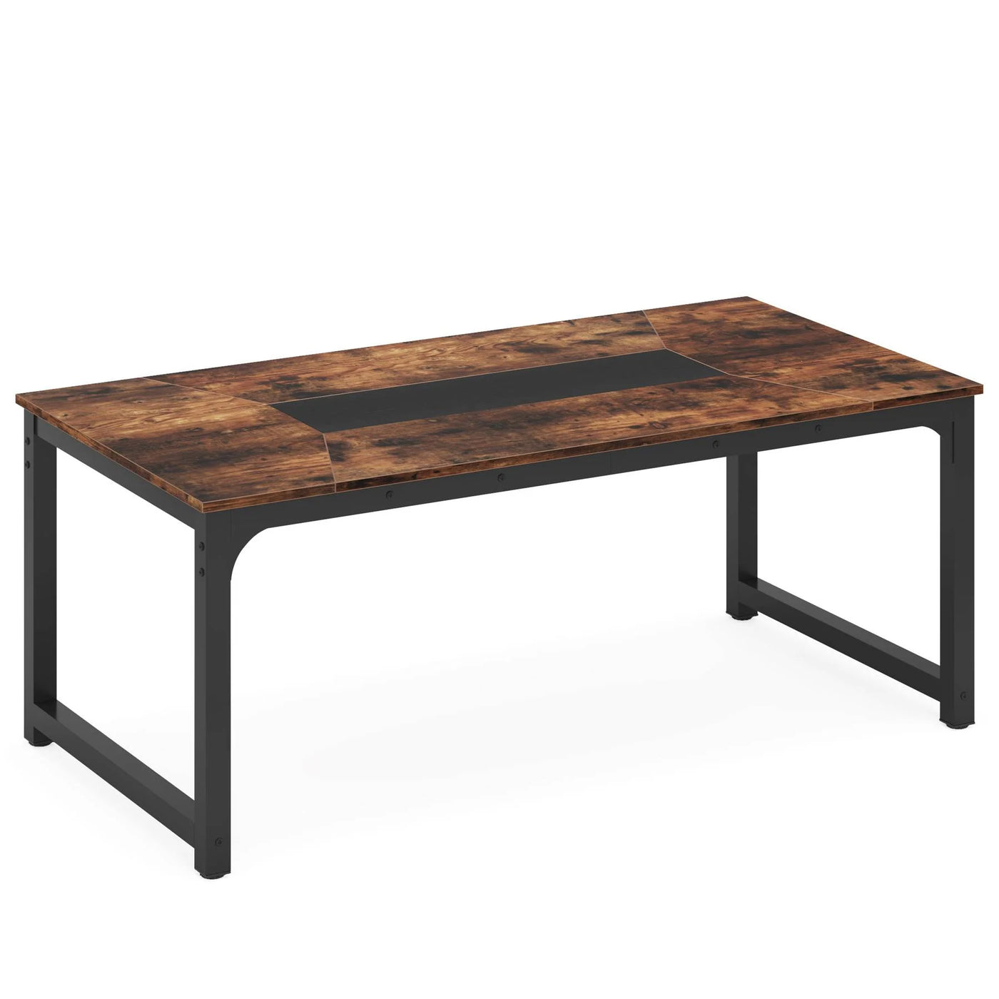 Kate Dining Table for 6-8 Persons | Industrial Kitchen Table with Metal Frame