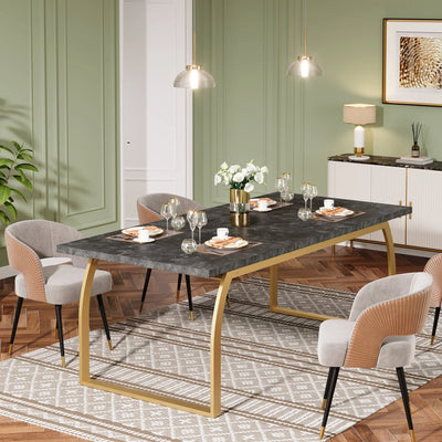 Mariana Modern Dining Table | Luxury Kitchen Table for 6-8 People