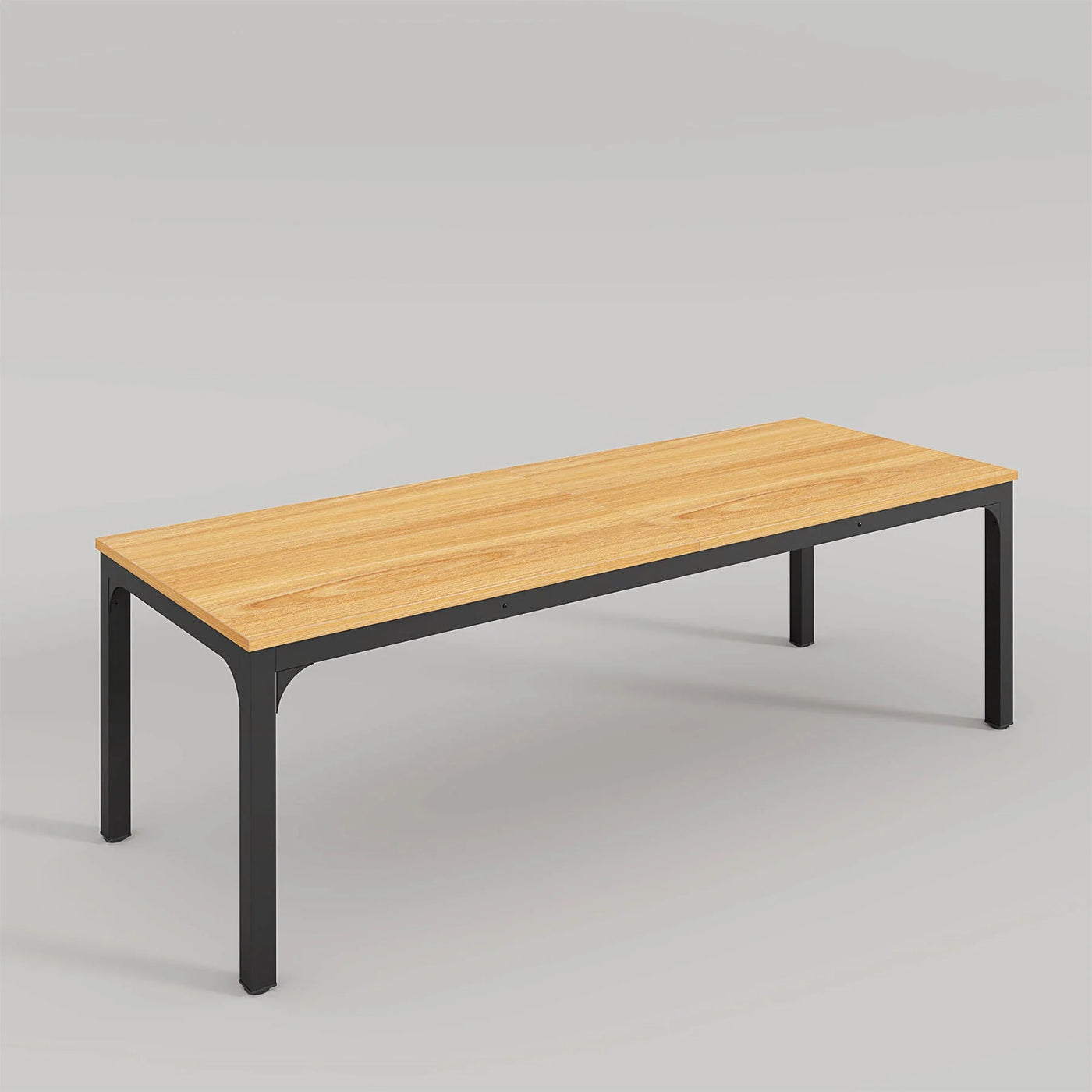Mesa de comedor rectangular Charlotte | Mesa de cocina de madera de 78 pulgadas de largo para 6-8 personas