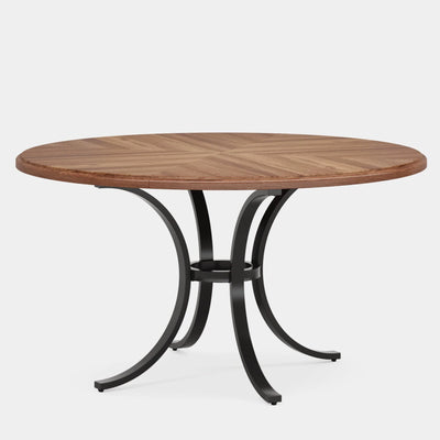 Antonette Round Dining Table for 4-6 People | 47" Wood Modern Kitchen Table
