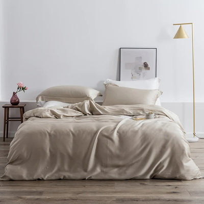 Silk Vienna Duvet Cover Set - Affluent Interior Bed