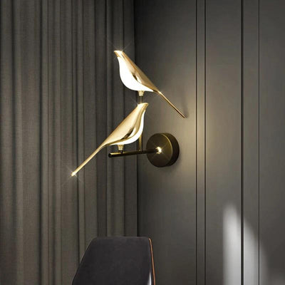 Duo Humming Bird Wall Light - Affluent Interior Wall Lights