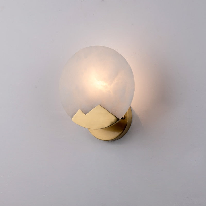 Globe Wall Light | Gold Crystal Light Fixture Modern Sconce