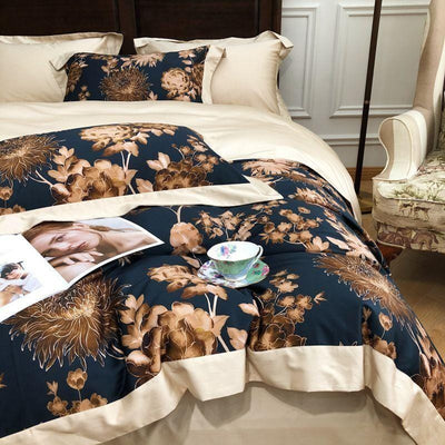 Grandeur Duvet Cover Set - Affluent Interior Bed