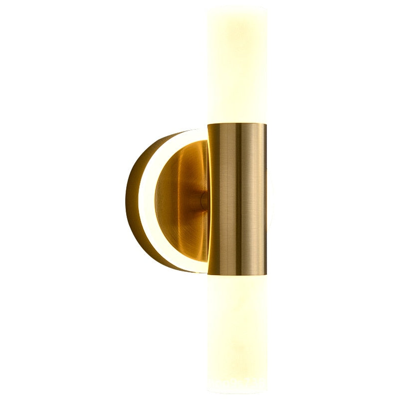Brass Wall Light | Gold Glass Modern Wall Lamp Sconce Light Fixture