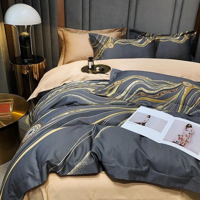 Poire Duvet Cover Set - Affluent Interior Bed
