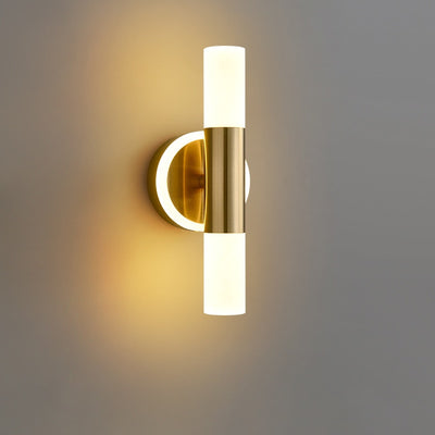 Brass Wall Light | Gold Glass Modern Wall Lamp Sconce Light Fixture