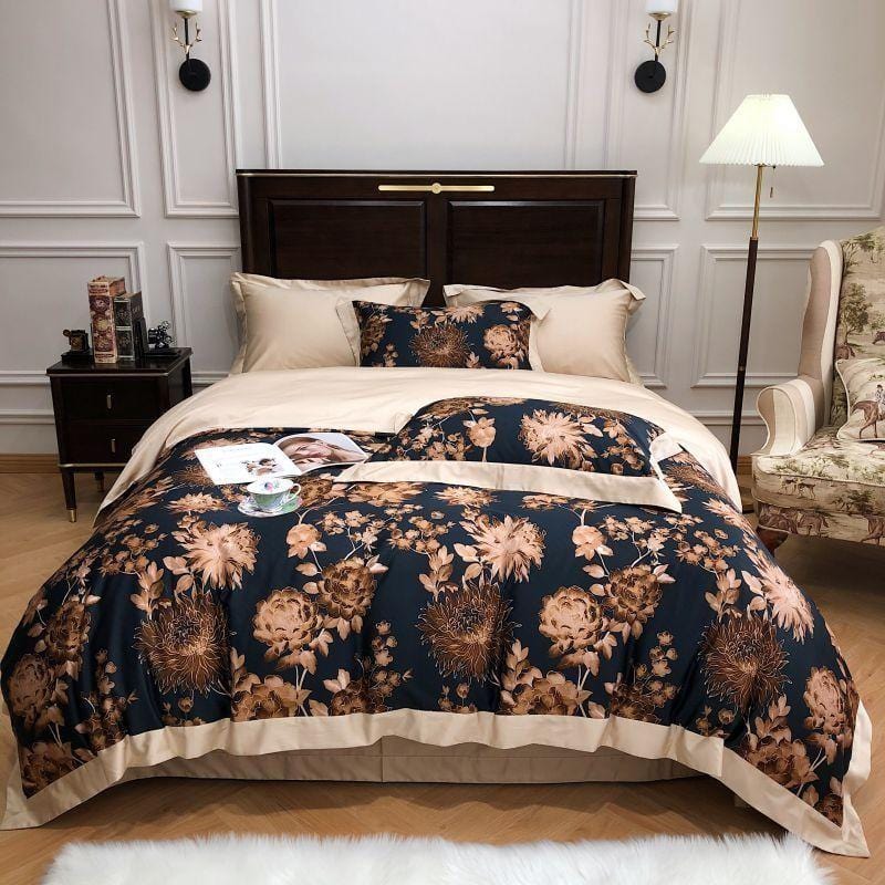Grandeur Duvet Cover Set - Affluent Interior Bed