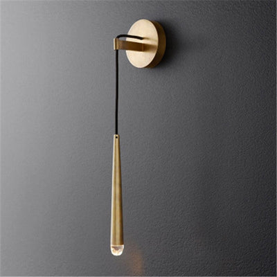 Santan Wall Light | Gold Black Droplet Hanging Wall Lamp Light Fixture