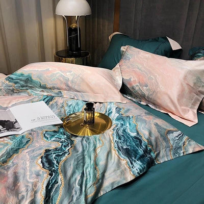 Seline Duvet Cover Set - Affluent Interior Bed
