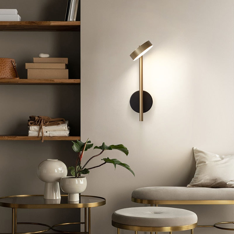 Alore Wall Light | Gold Black Modern Wall Lamp Sconce Indoor Light Fixture