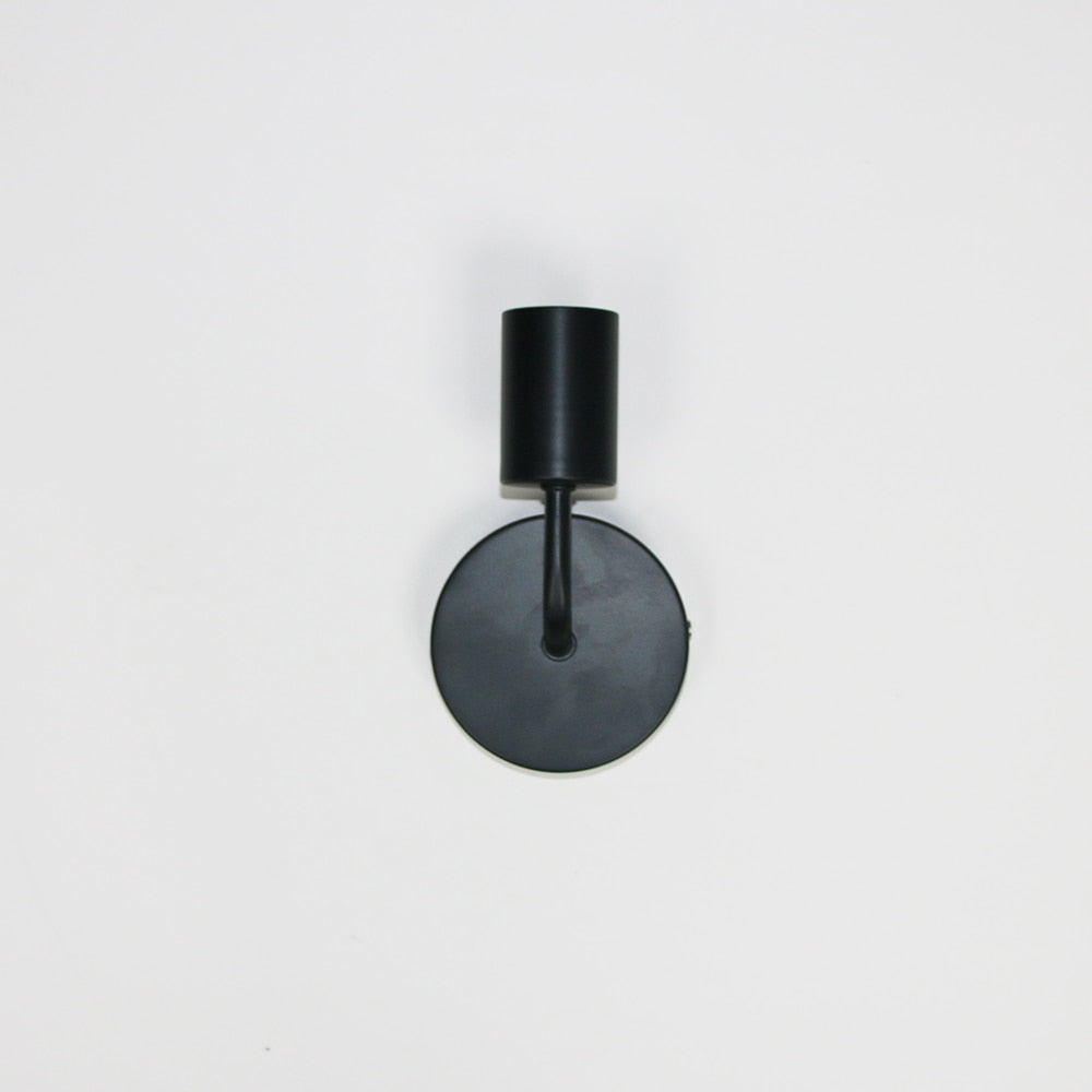Venez Wall Light | Black White Industrial Glass Bulb Light Fixture Sconce
