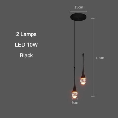 Larosa Pendant Light - Affluent Interior pendant Affluent Interior Black / 2 Lights