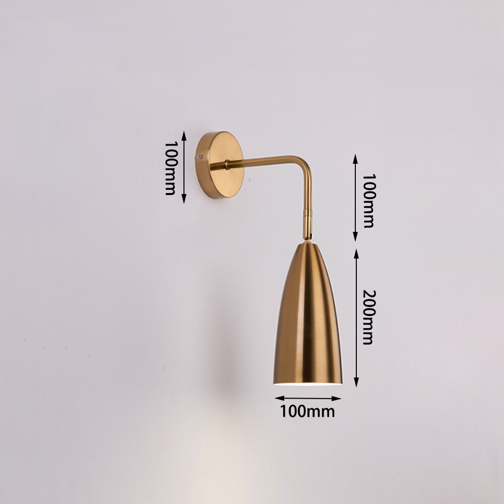 Merci Wall Light | Gold Metal Wall Lamp Hanging Modern Sconce Light Fixture