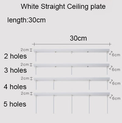 Straight Pendant Ceiling Plate 30/40/50/60/70CM - Affluent Interior