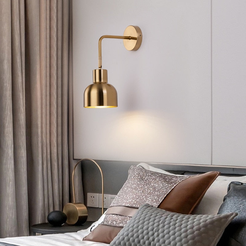Venue Wall Light | Gold Metal Wall Lamp Modern Indoor Light Fixture Sconce Light