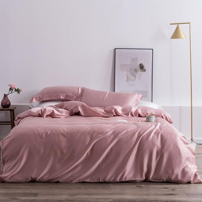 Silk Roset Duvet Cover Set - Affluent Interior Bed