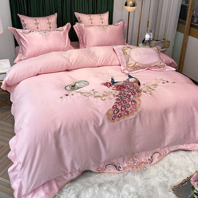 Lavender Duvet Cover Set - Affluent Interior Bed